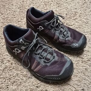 On Running Purple and Black Sneakers